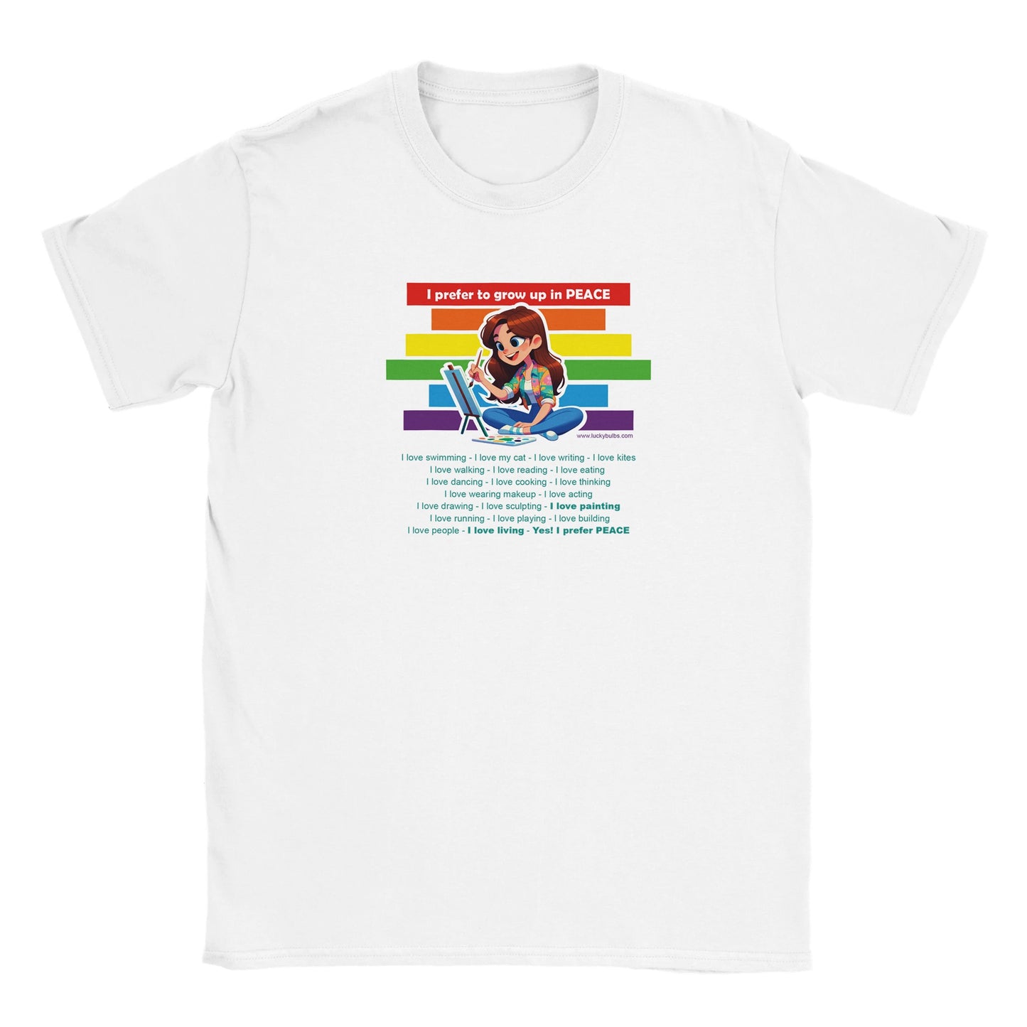 I prefer Grow Up in PEACE - Paint 1 - T-shirt - Kid