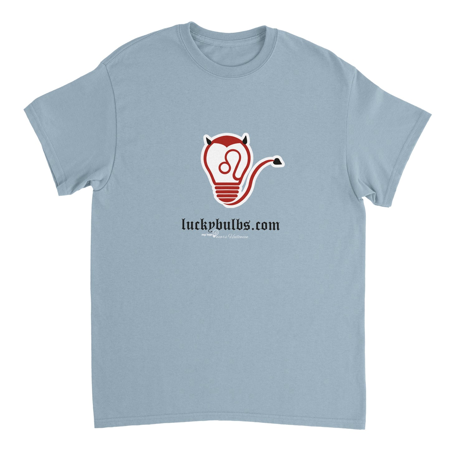 Halloween Bulbs - DEVIL - Light BLUE Unisex T-shirt