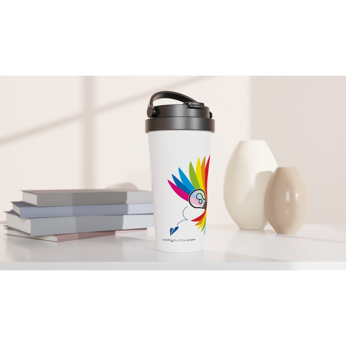 Rainbow Bulbs - Collection - Flight - Travel Mug