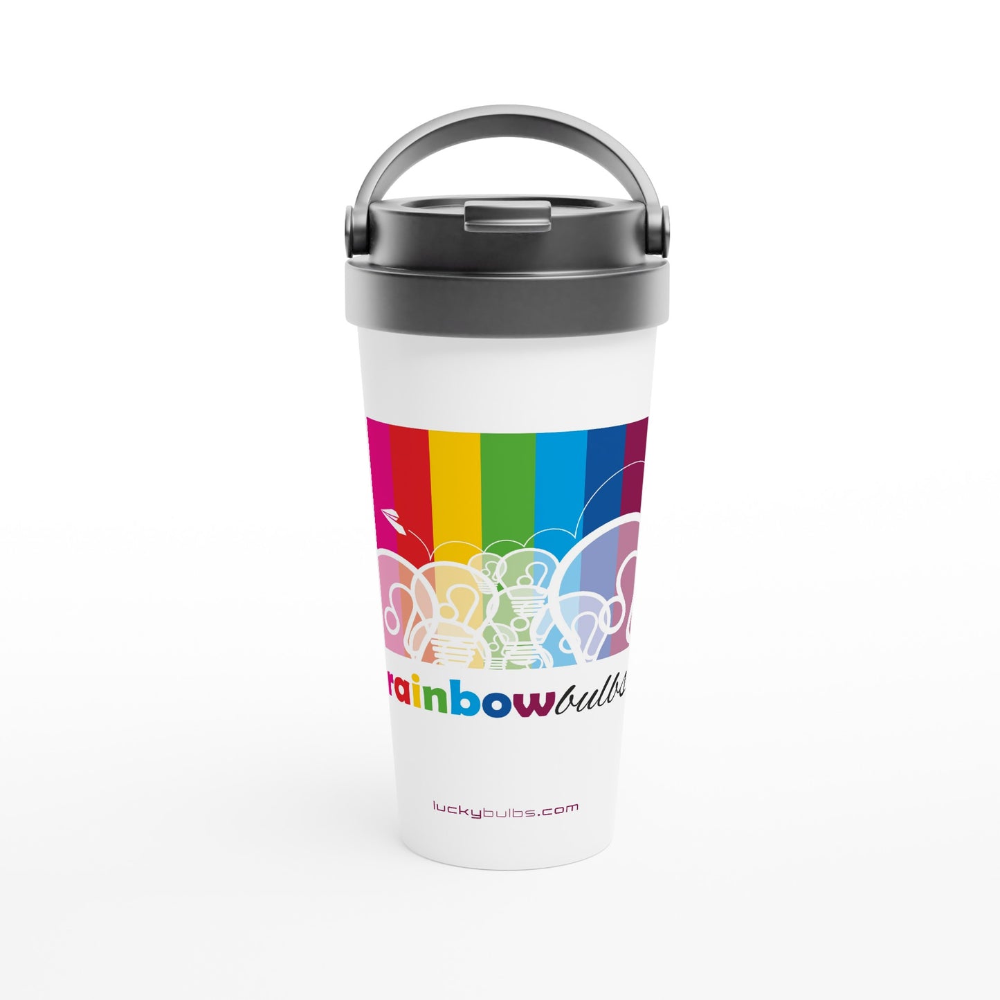 Rainbow Bulbs - THEME - FLIGHT - travel mug