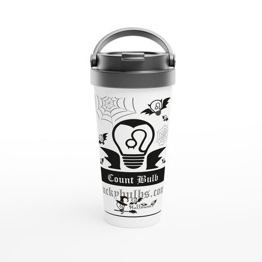 Halloween Bulbs - COUNT - travel mug