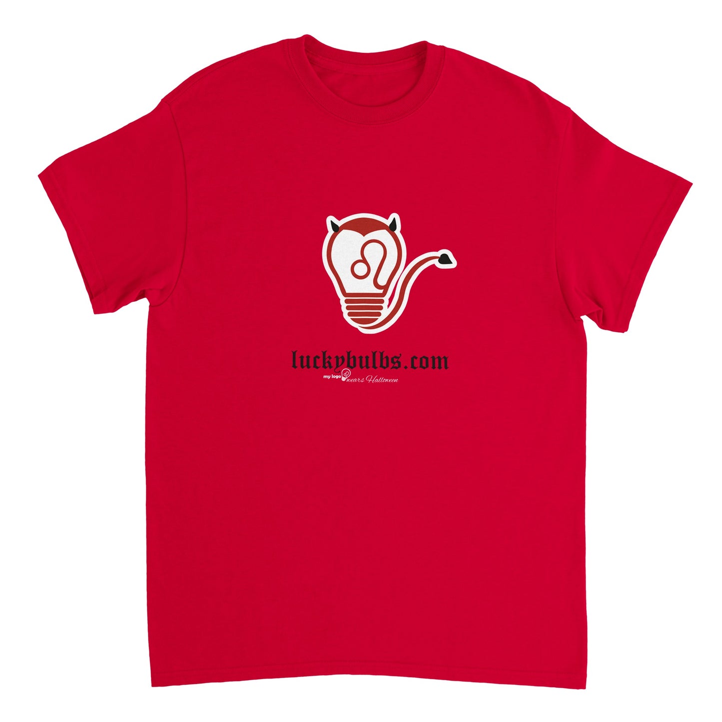 Halloween Bulbs - DEVIL - T-shirt RED Unisex