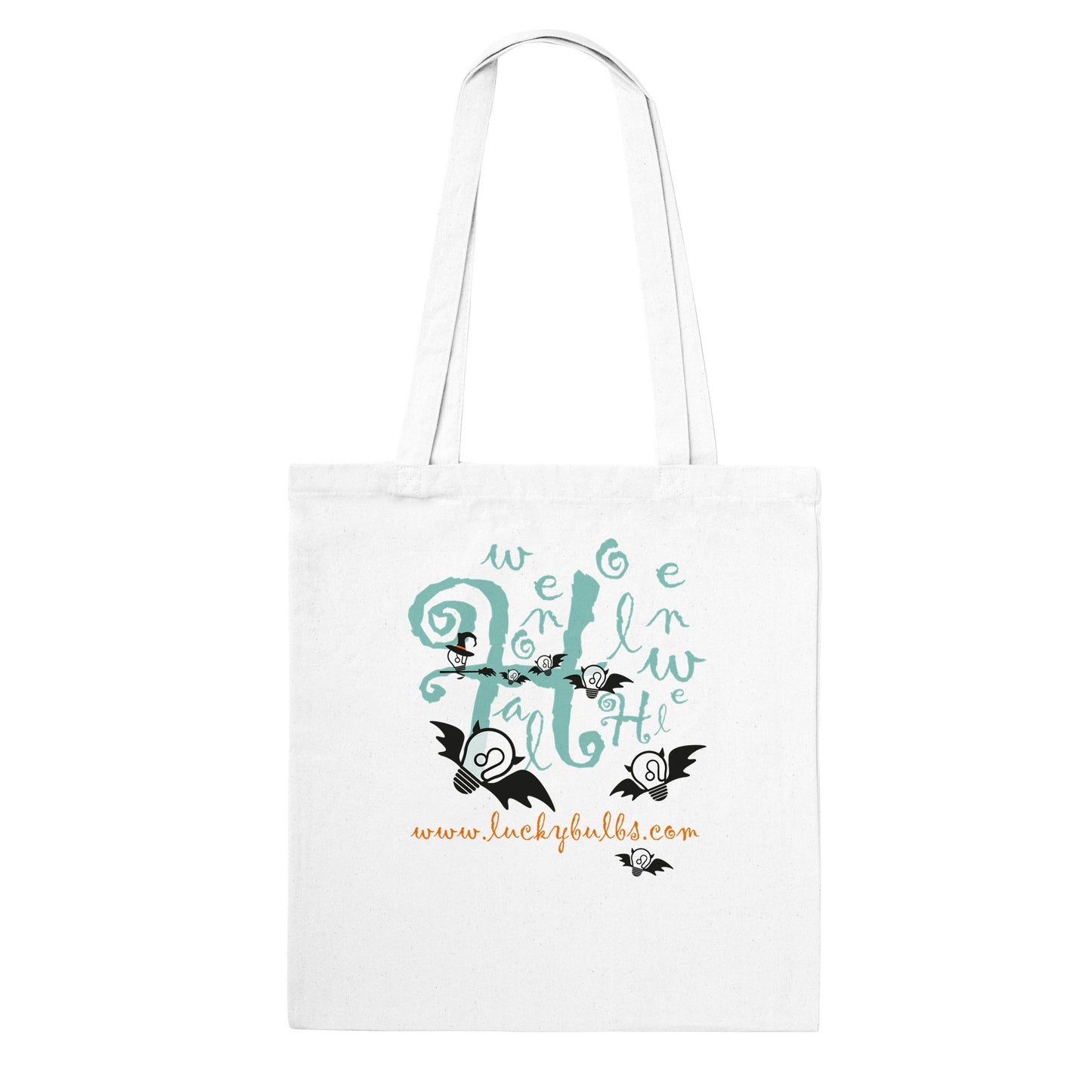 Halloween Bulbs - WITCH - BATS - Tote bag classica