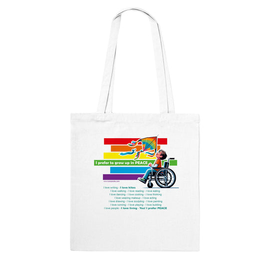 I prefer Grow Up in PEACE - Kite 1 AI - Tote bag classica