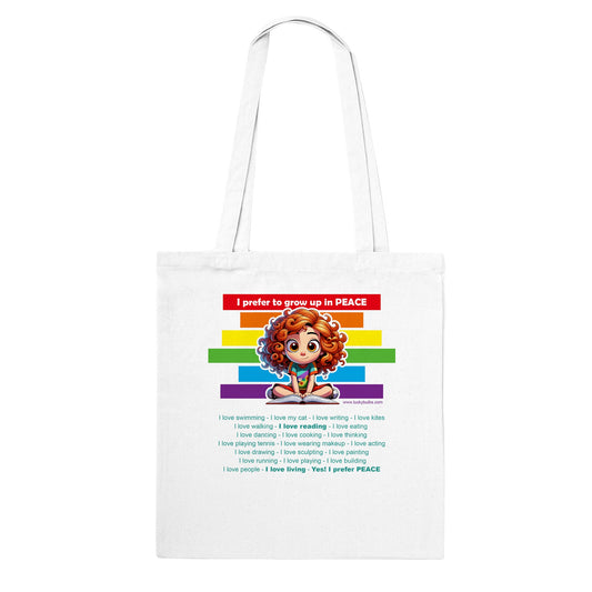 I prefer Grow Up in PEACE - Read 2 AI - Tote bag classica