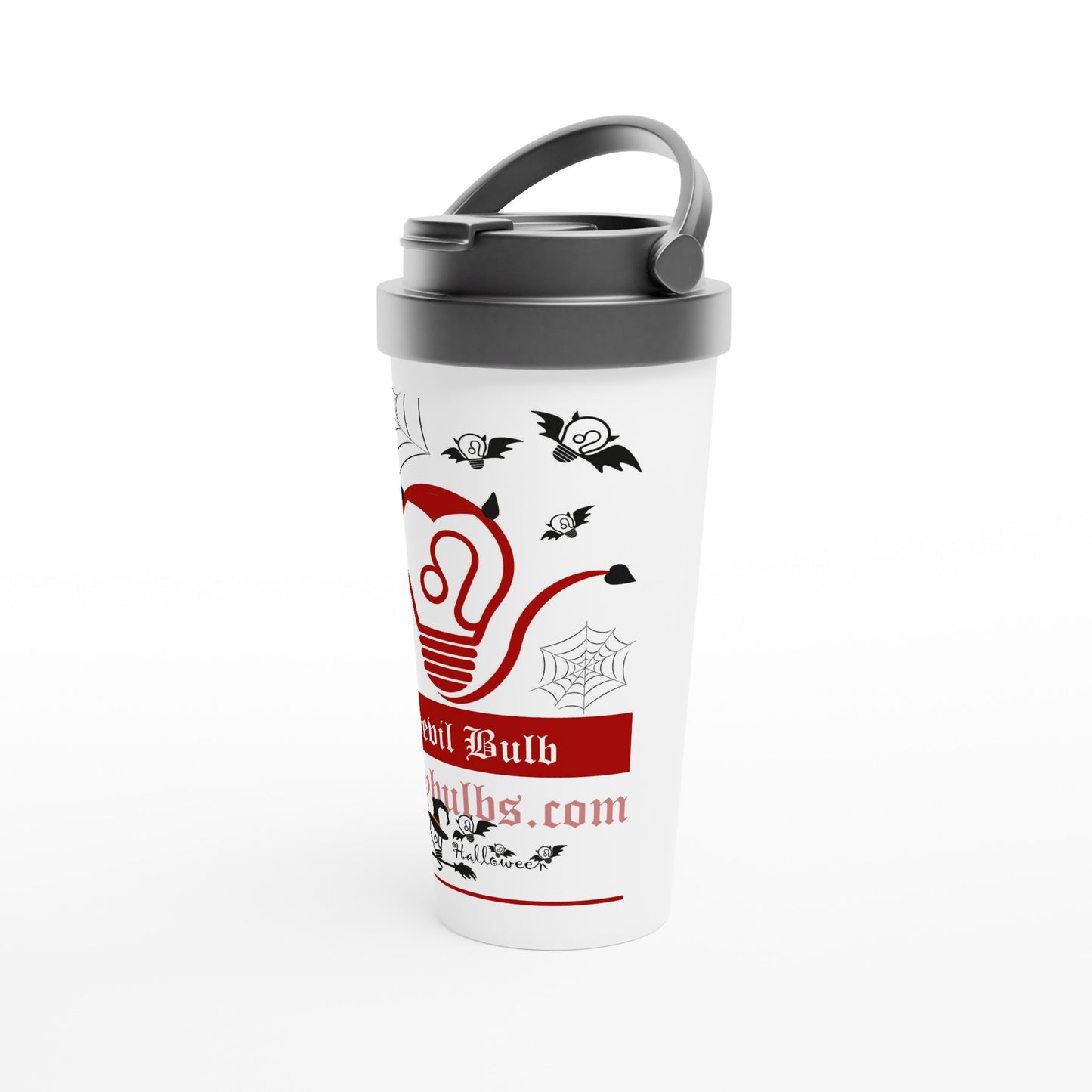 Halloween Bulbs - DEVIL - travel mug