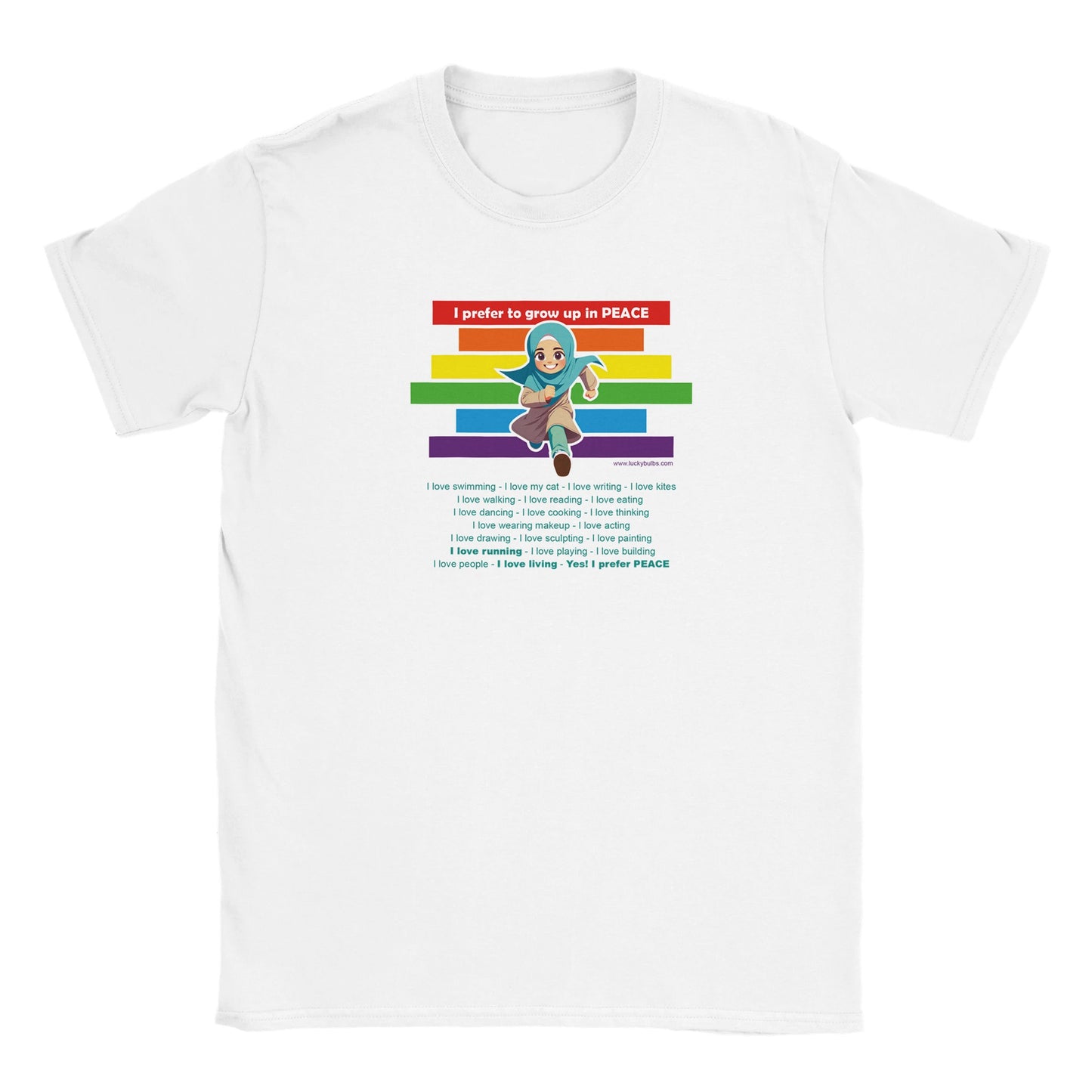 I prefer Grow Up in PEACE - Run 2 AI - T-shirt - Kid