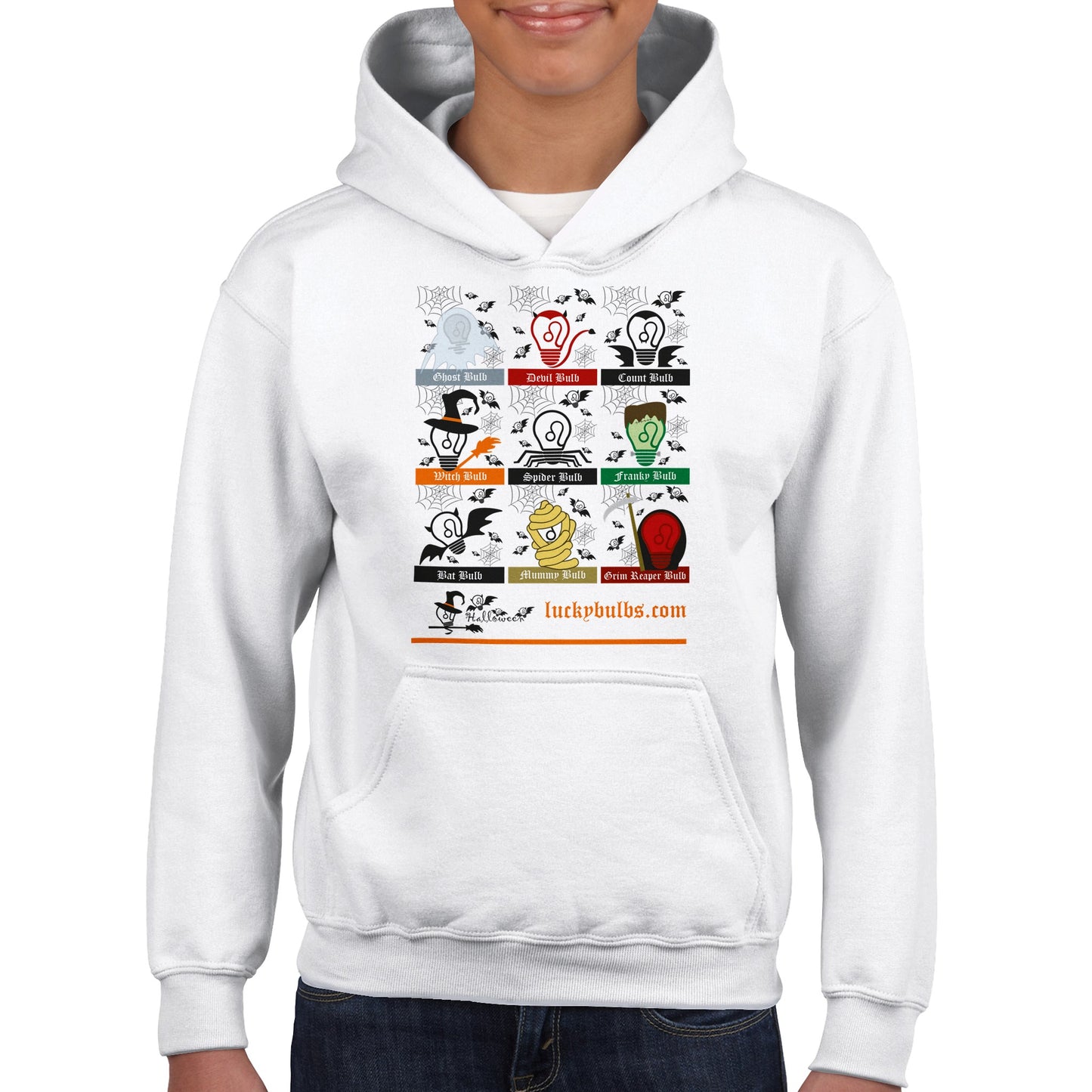 Halloween Bulbs - MONSTERS - KIDS - Pullover Hoodie