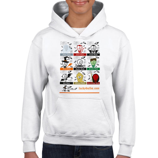 Halloween Bulbs - MONSTERS - KIDS - Pullover Hoodie