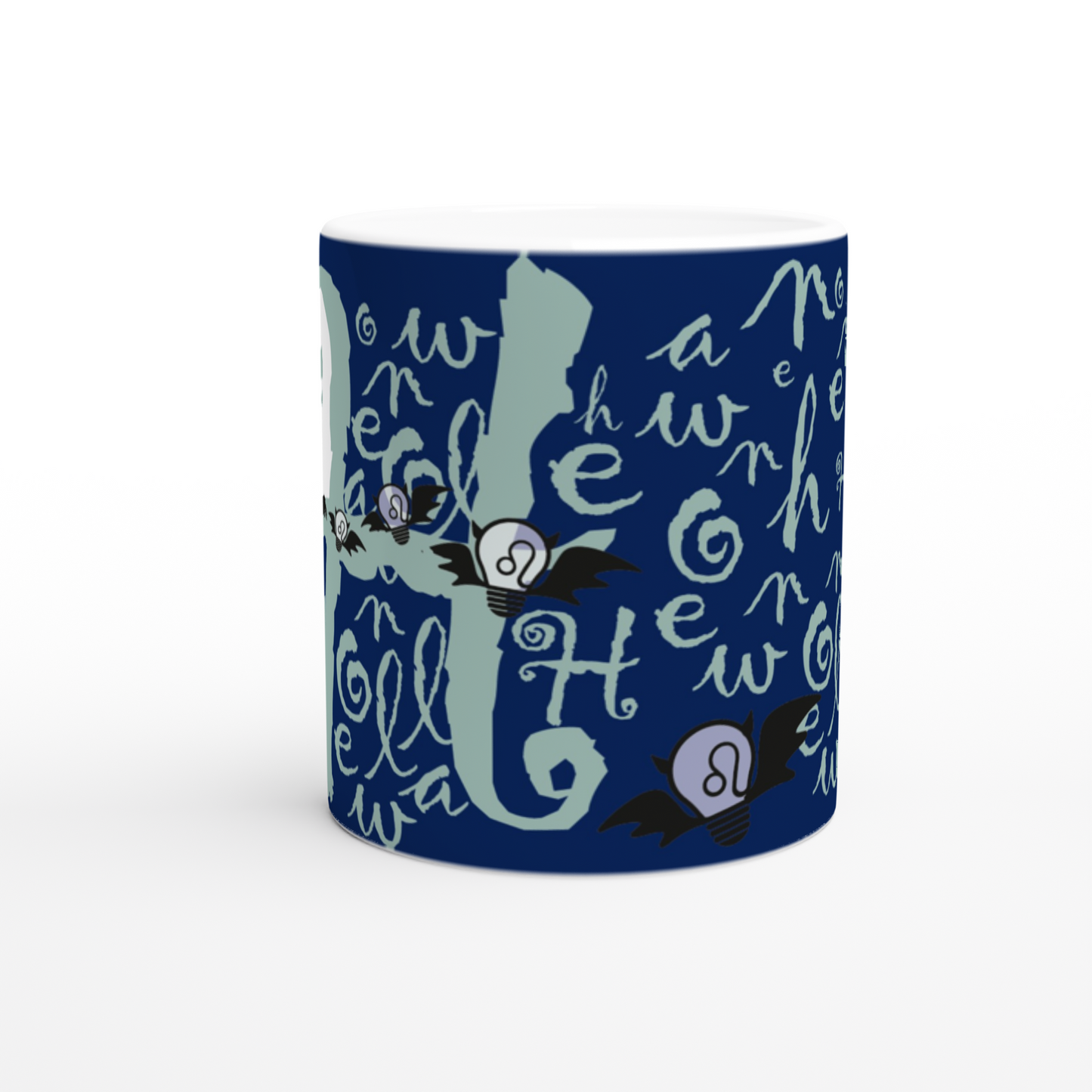 Halloween Bulbs - Witch - Moon 2 - Ceramic Mug