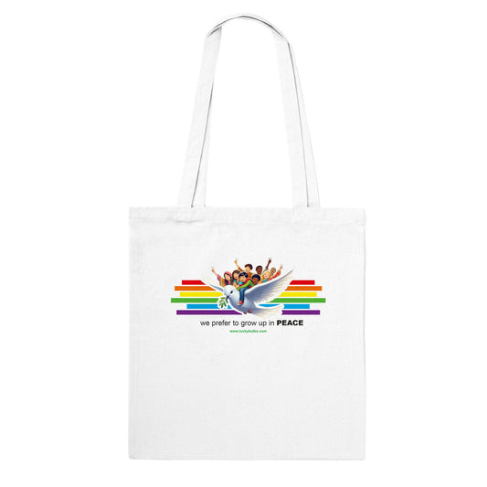 I prefer Grow Up in PEACE - a Dove AI - Classic tote bag