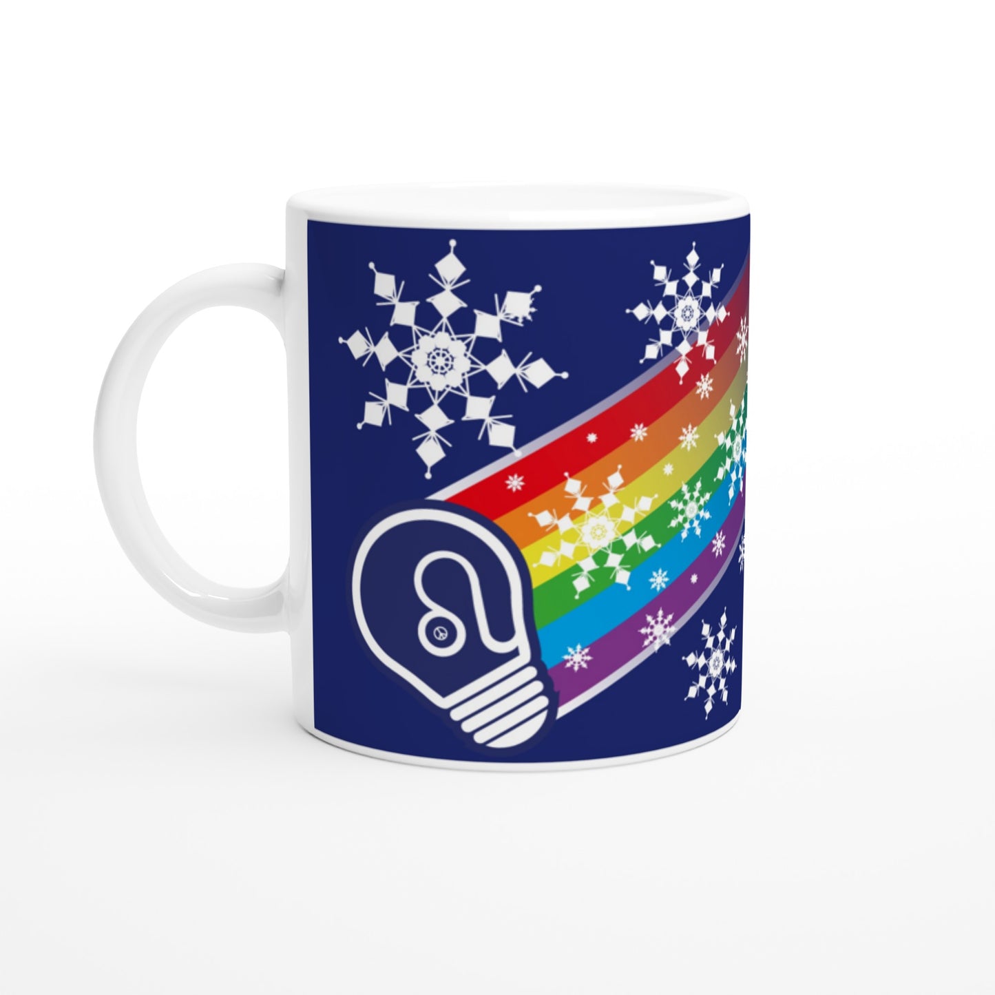 I prefer PEACE - Christmas Bulb - Blu - Ceramic Mug