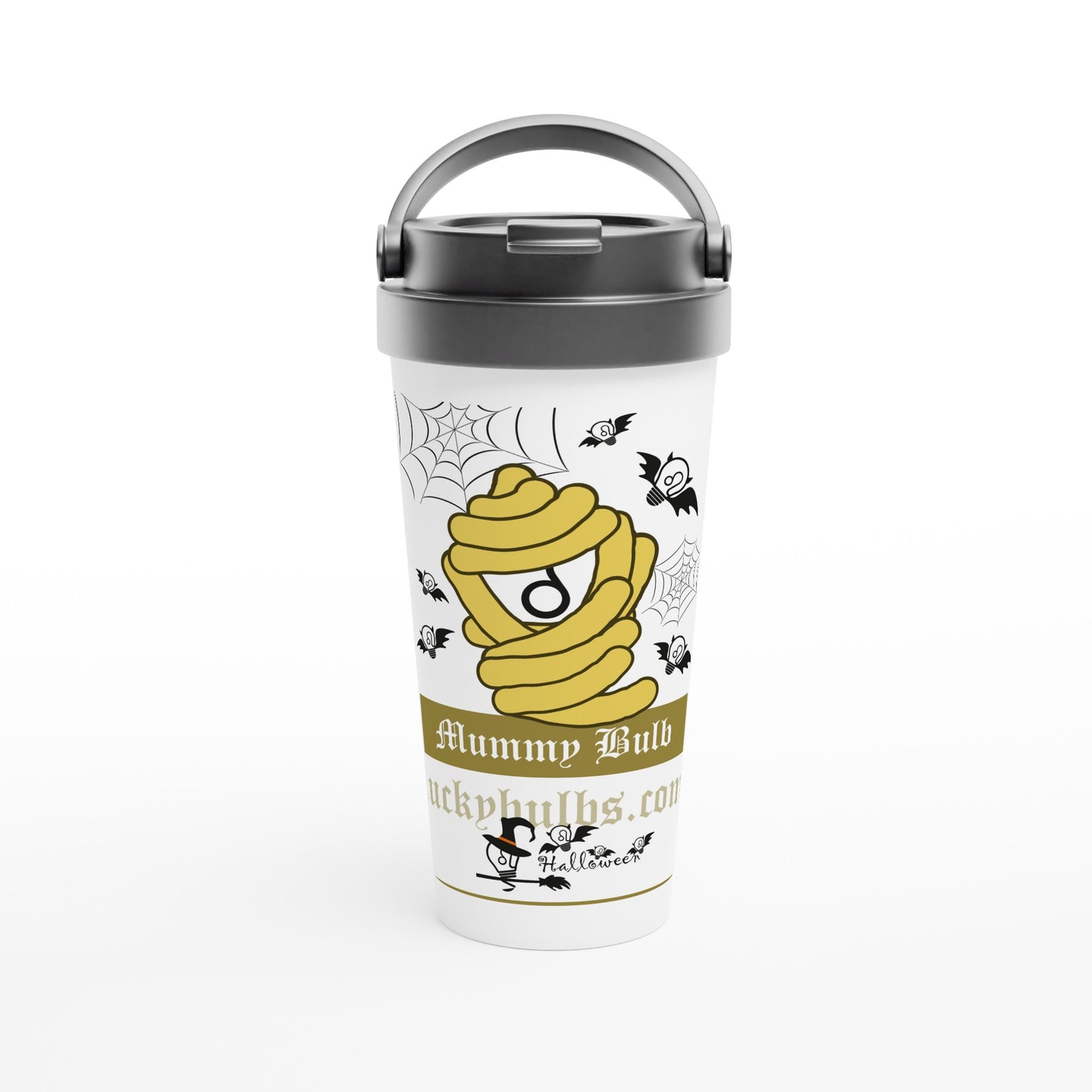 Halloween Bulbs - MUMMY - travel mug