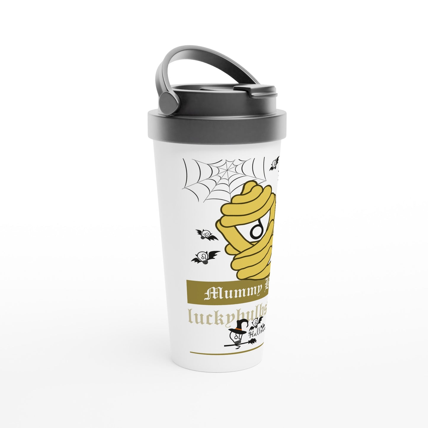 Halloween Bulbs - MUMMY - travel mug