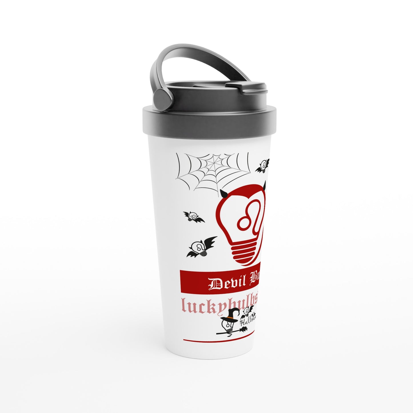 Halloween Bulbs - DEVIL - travel mug