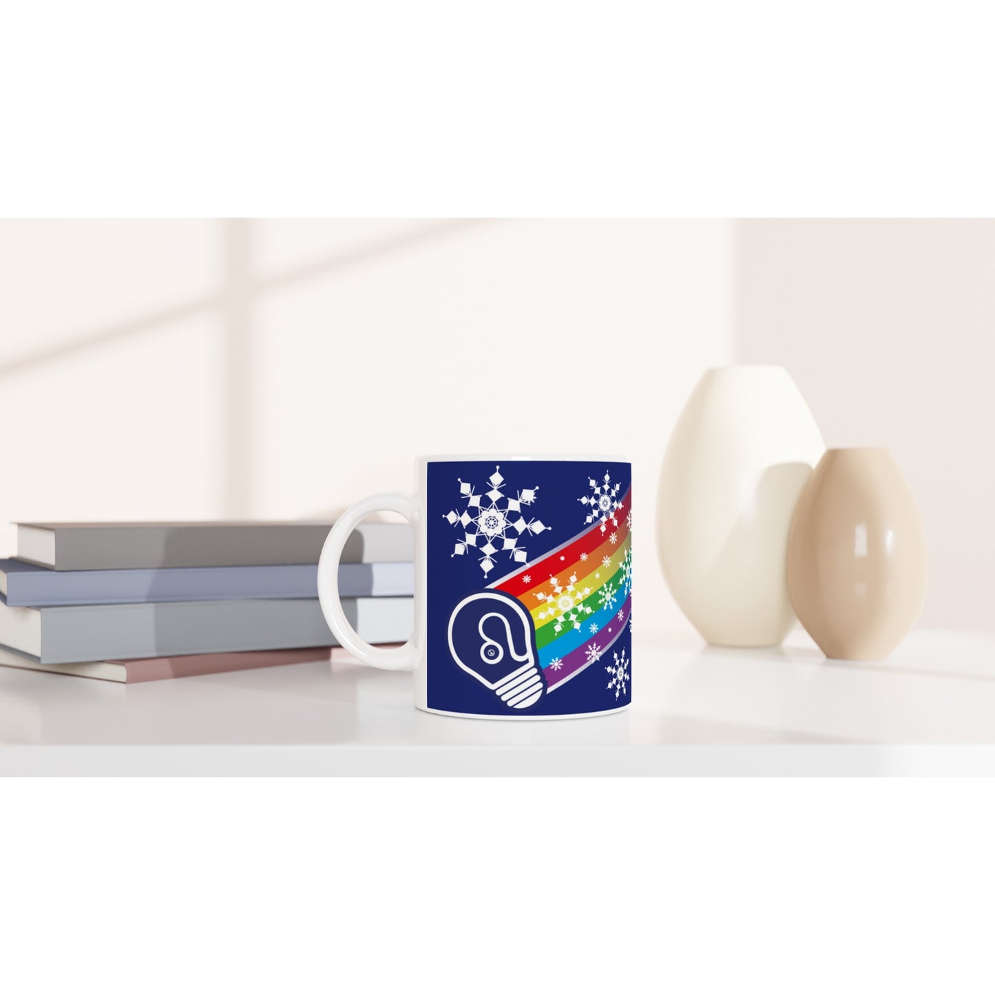 I prefer PEACE - Christmas Bulb - Blu - Ceramic Mug