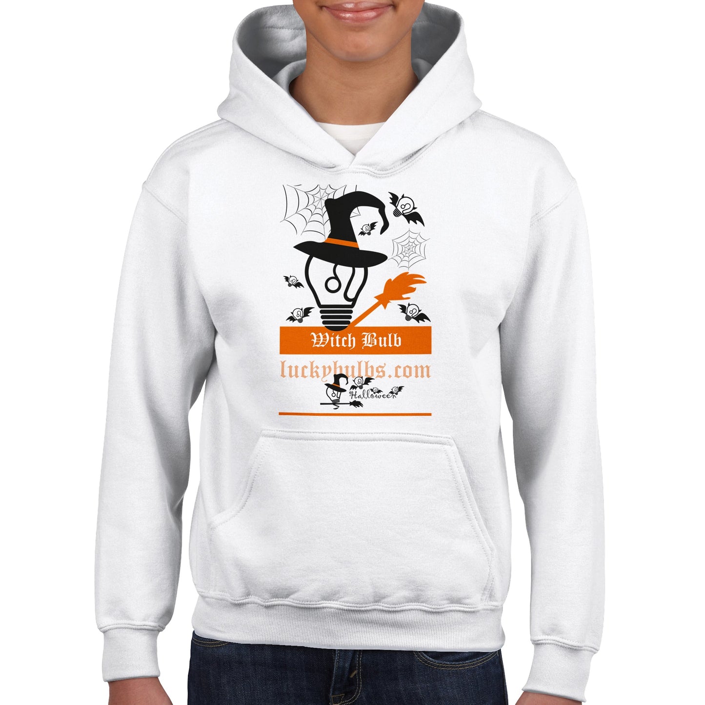 Halloween Bulbs - WITCH - KIDS - Pullover Hoodie