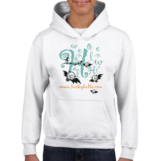 Halloween Bulbs - WITCH - BATS - KIDS - Pullover Hoodie