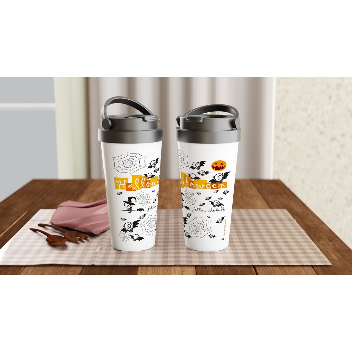 Halloween Bulbs - TEMA - travel mug