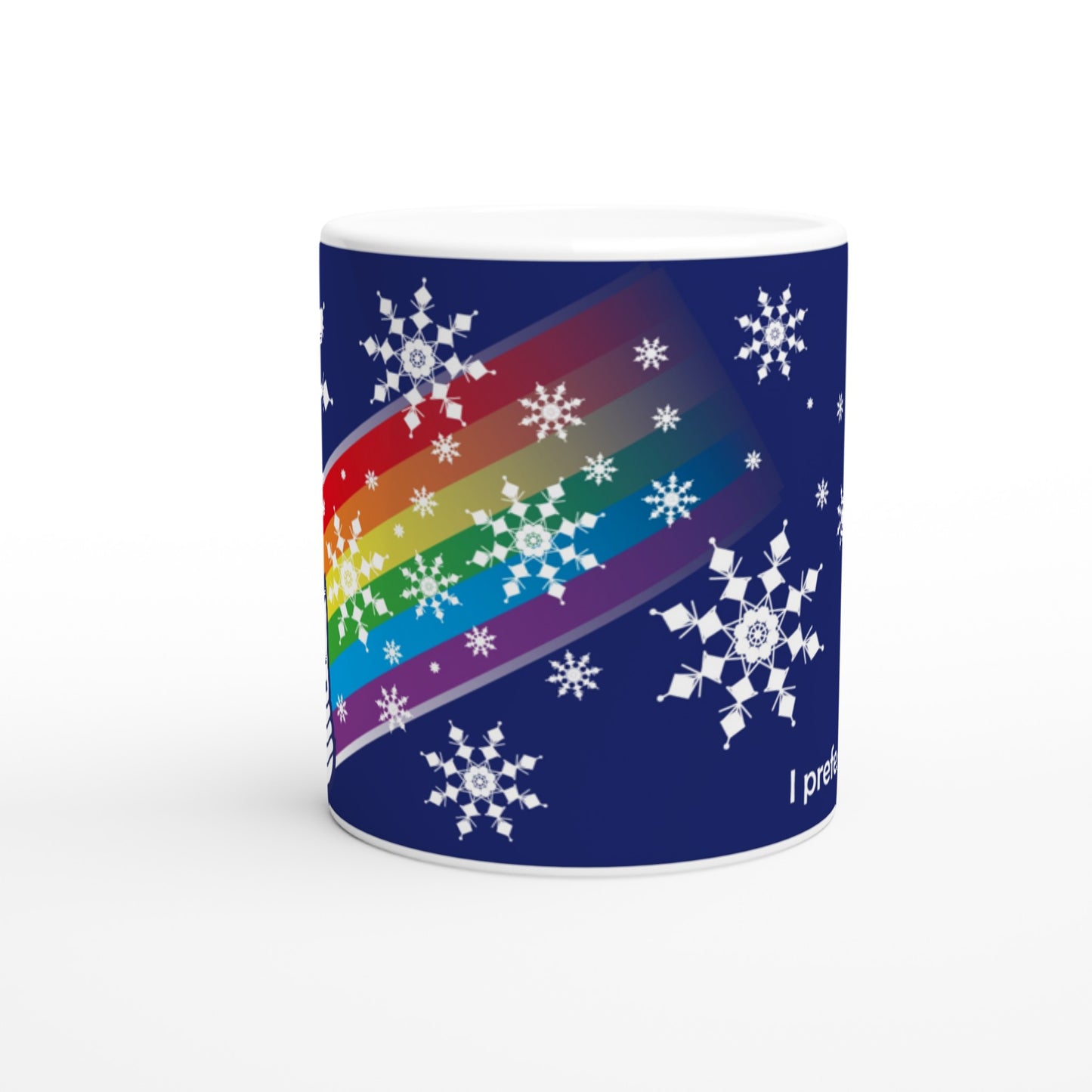 I prefer PEACE - Christmas Bulb - Blu - Ceramic Mug