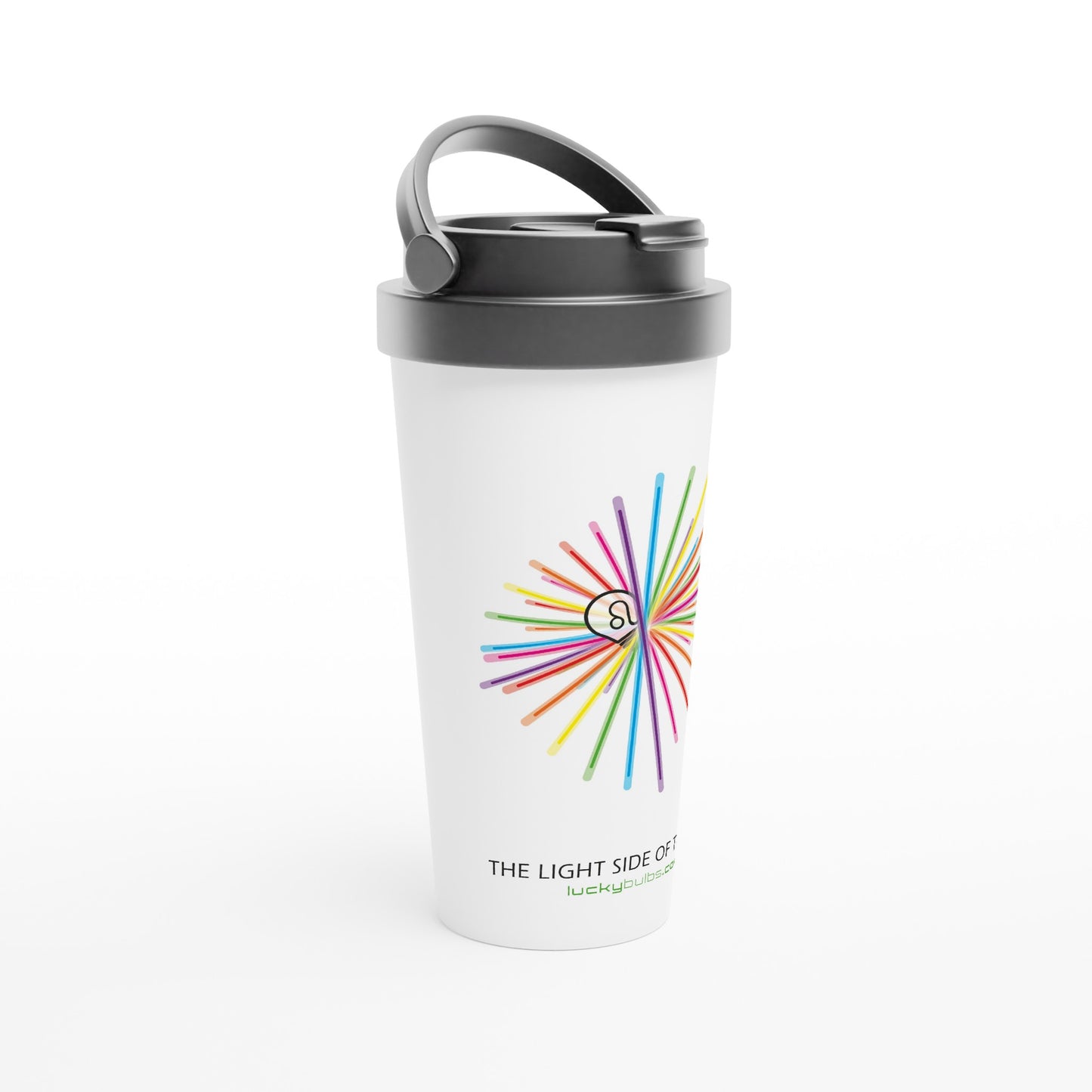 The light side of the Bulb - 2 - travel mug