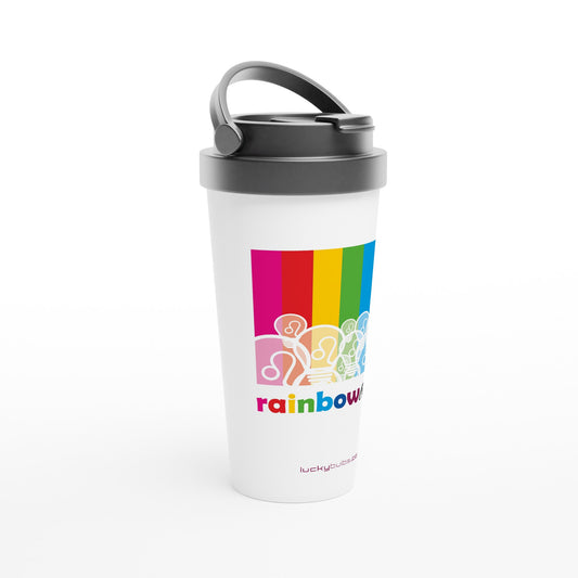 Rainbow Bulbs - THEME - travel mug