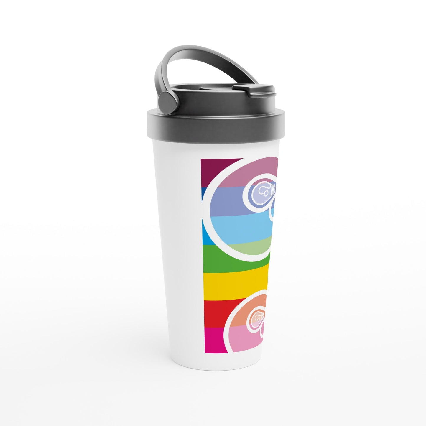 Rainbow Bulbs - MAT -  travel mug