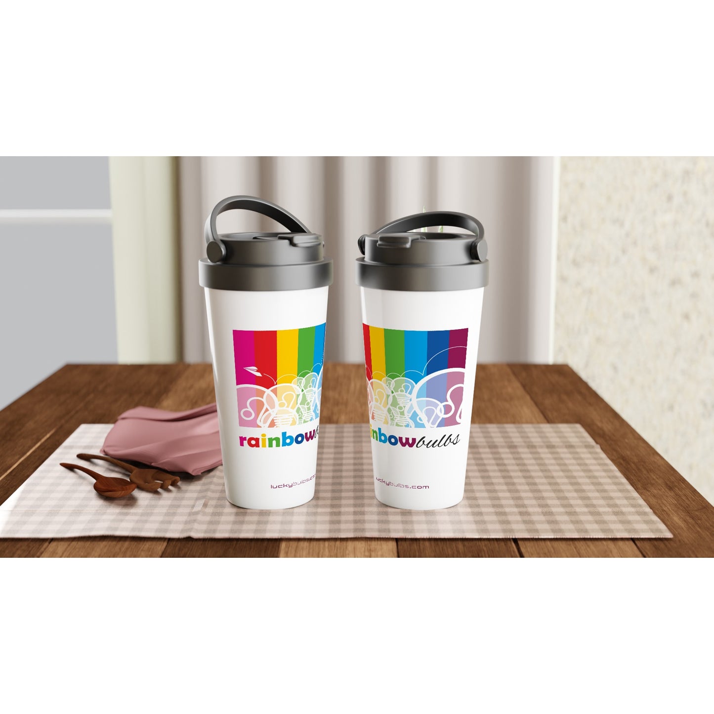 Rainbow Bulbs - TEMA - VOLO - travel mug