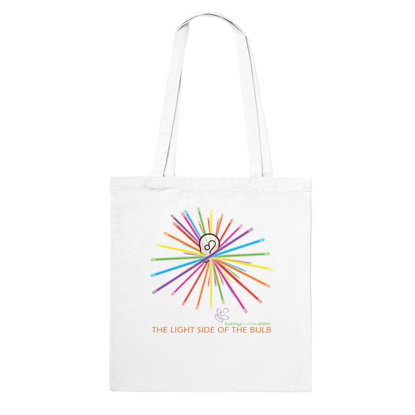 The light side of the  Bulb - 3 - HAPPY - Tote bag classica