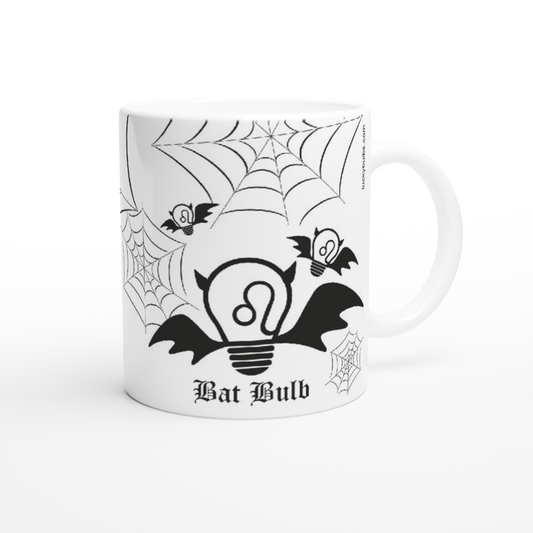 Halloween Bulbs - Witch - BAT - Ceramic Mug