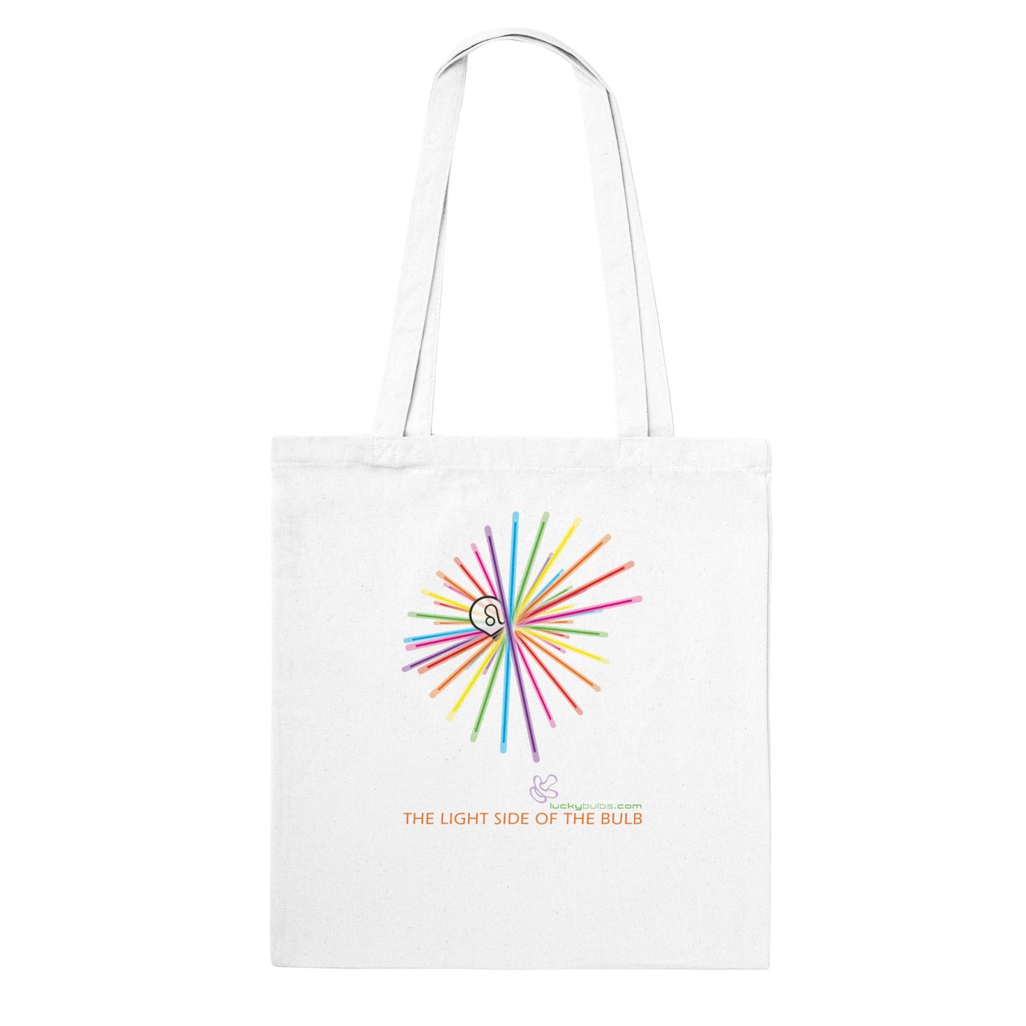 The light side of the  Bulb - 2 - HAPPY - Tote bag classica