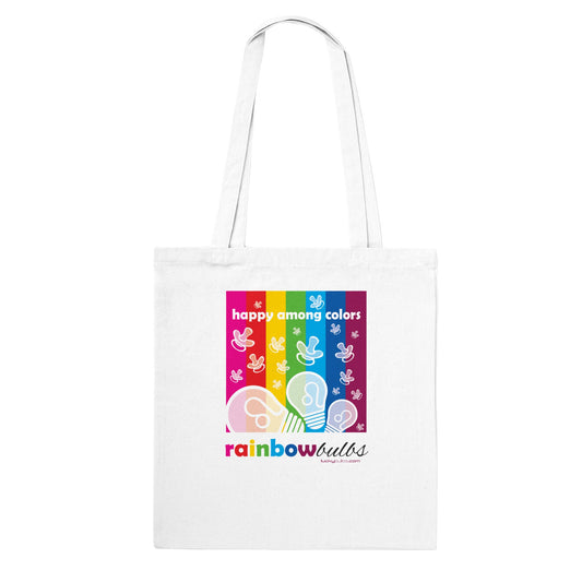 Rainbow Bulbs - TEMA - HAPPY - Tote bag classica