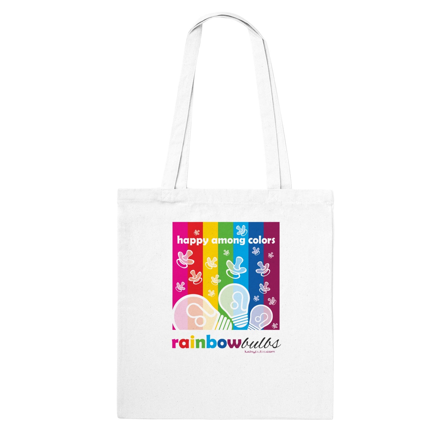 Rainbow Bulbs - TEMA - HAPPY - Tote bag classica