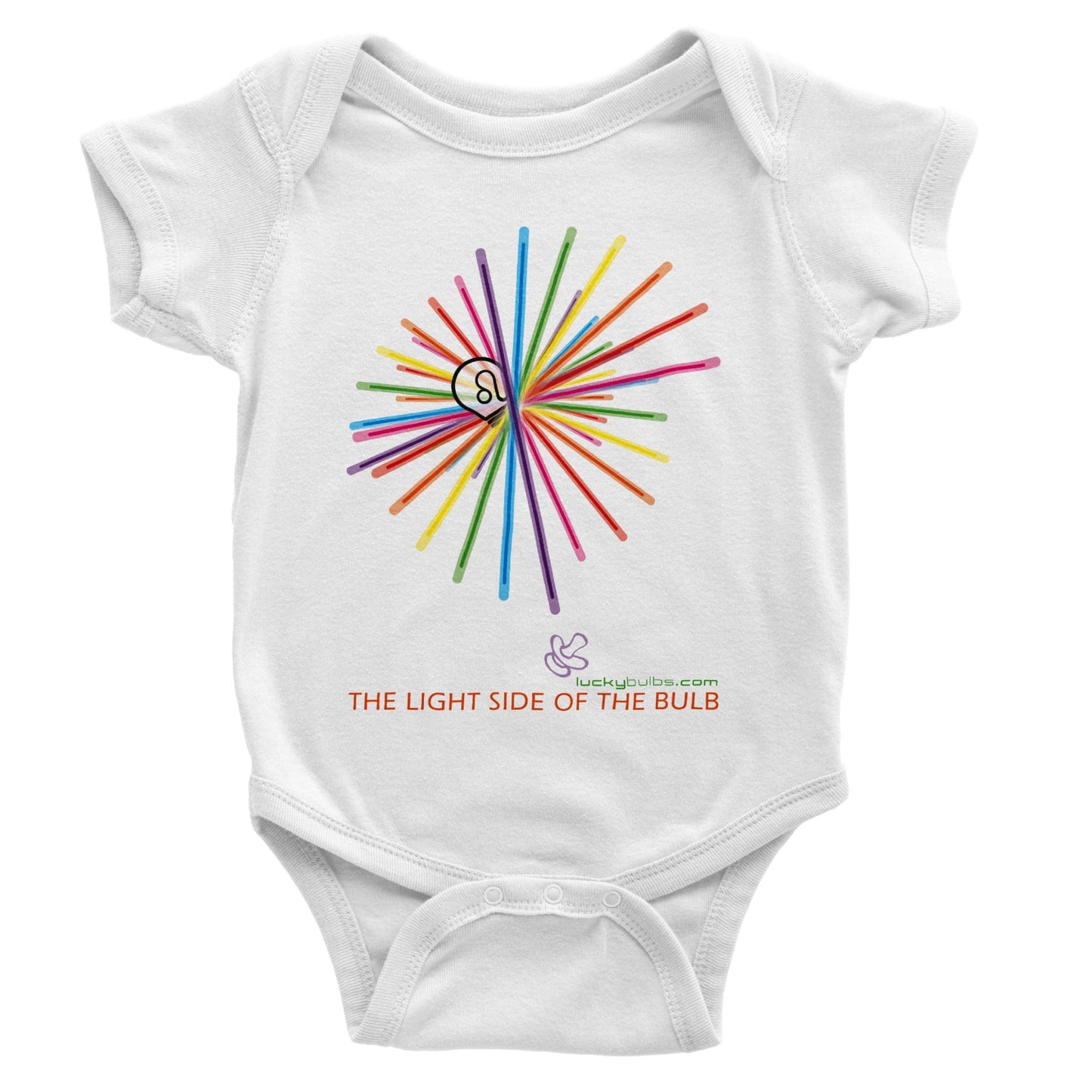 The light side of the Bulb - Baby - 2 - HAPPY - onesies