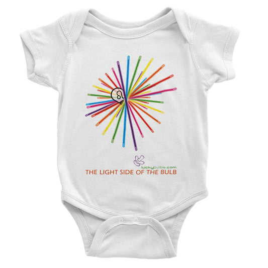 The light side of the Bulb - Baby - 2 - HAPPY - onesies 