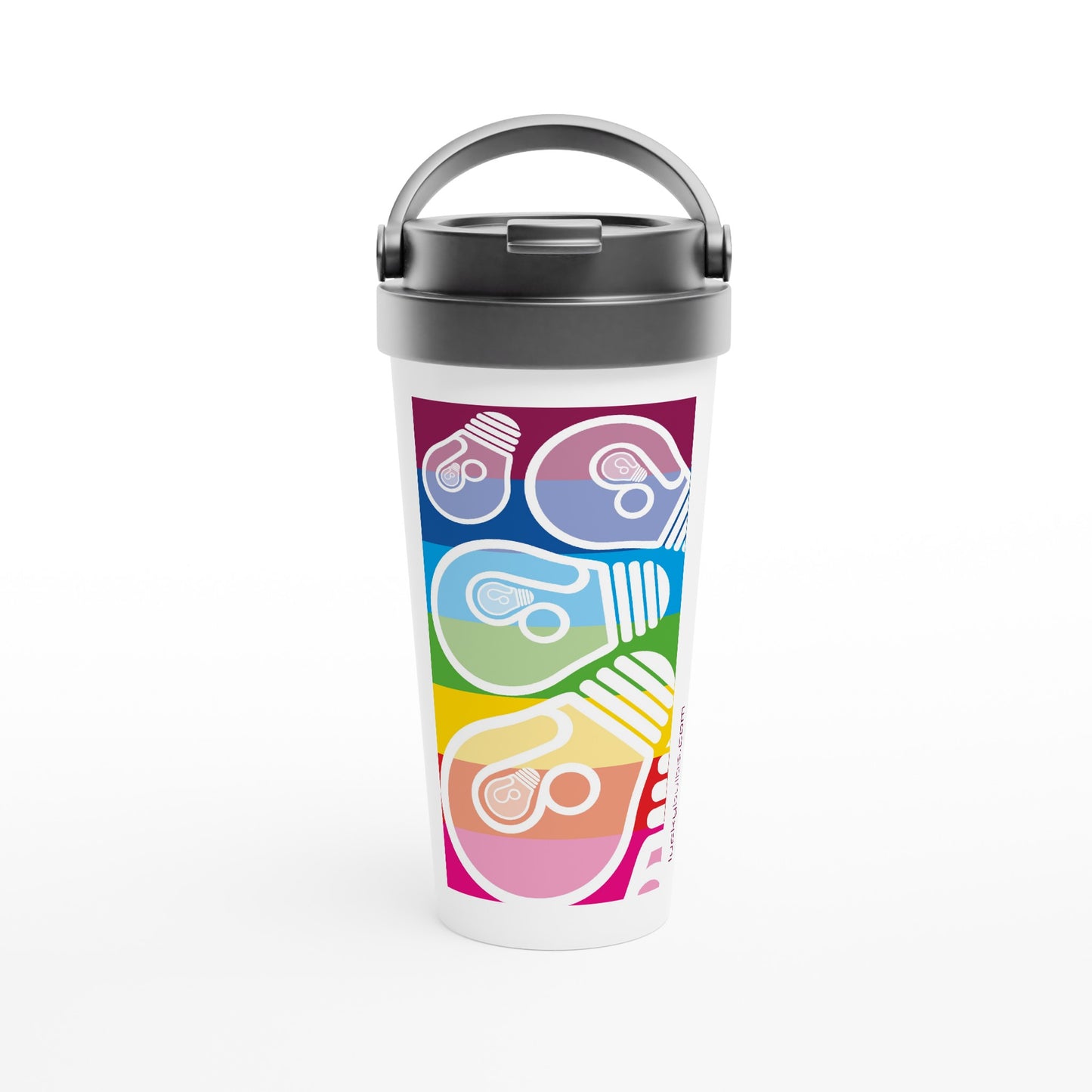 Rainbow Bulbs - 2023001 - travel mug