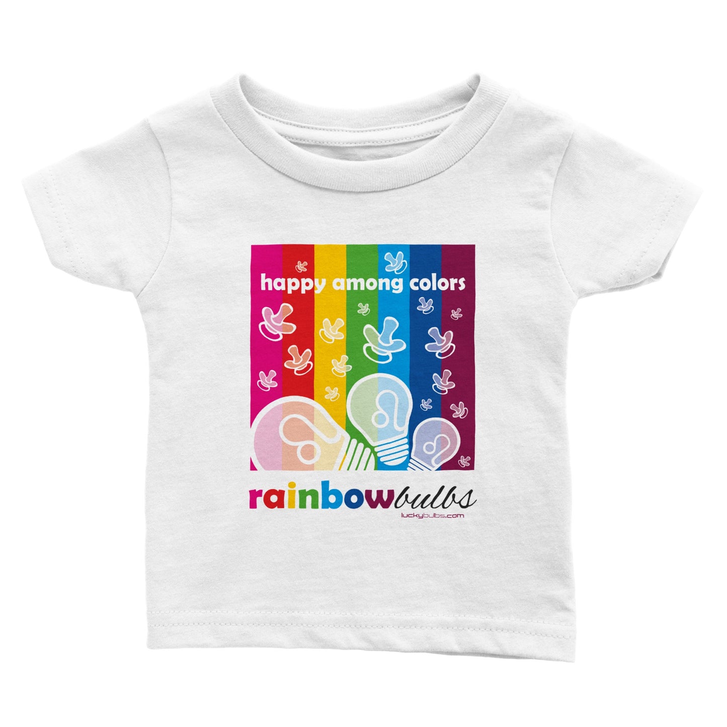 Rainbow Bulbs Baby - TEMA - HAPPY - T-Shirt