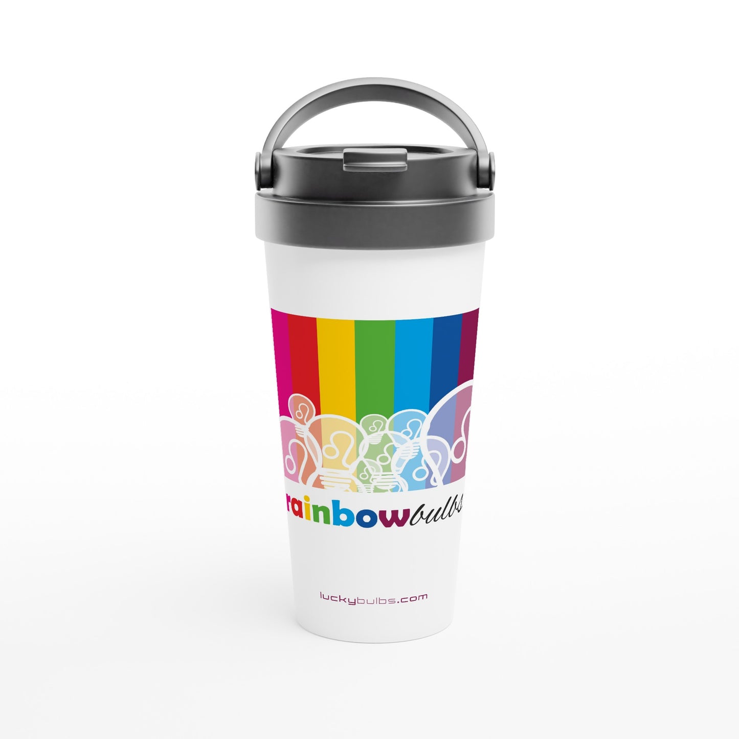 Rainbow Bulbs - TEMA - travel mug