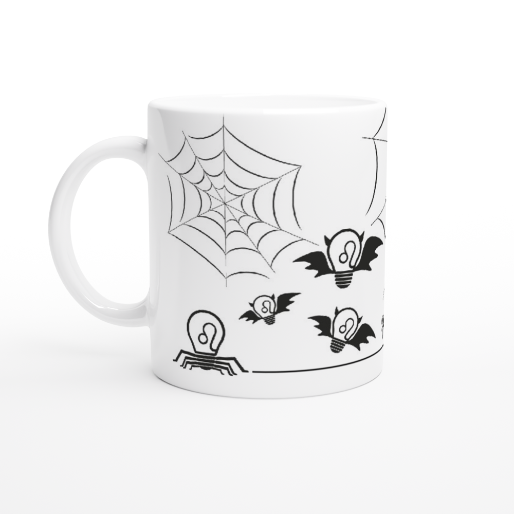 Halloween Bulbs - Spider Web - Ceramic Mug