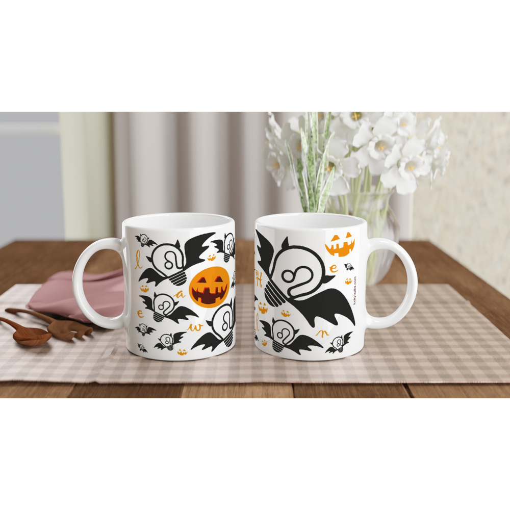 Halloween Bulbs - Bats - Ceramic Mug