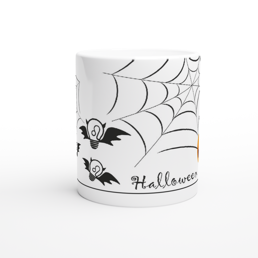 Halloween Bulbs - Spider Web - Ceramic Mug