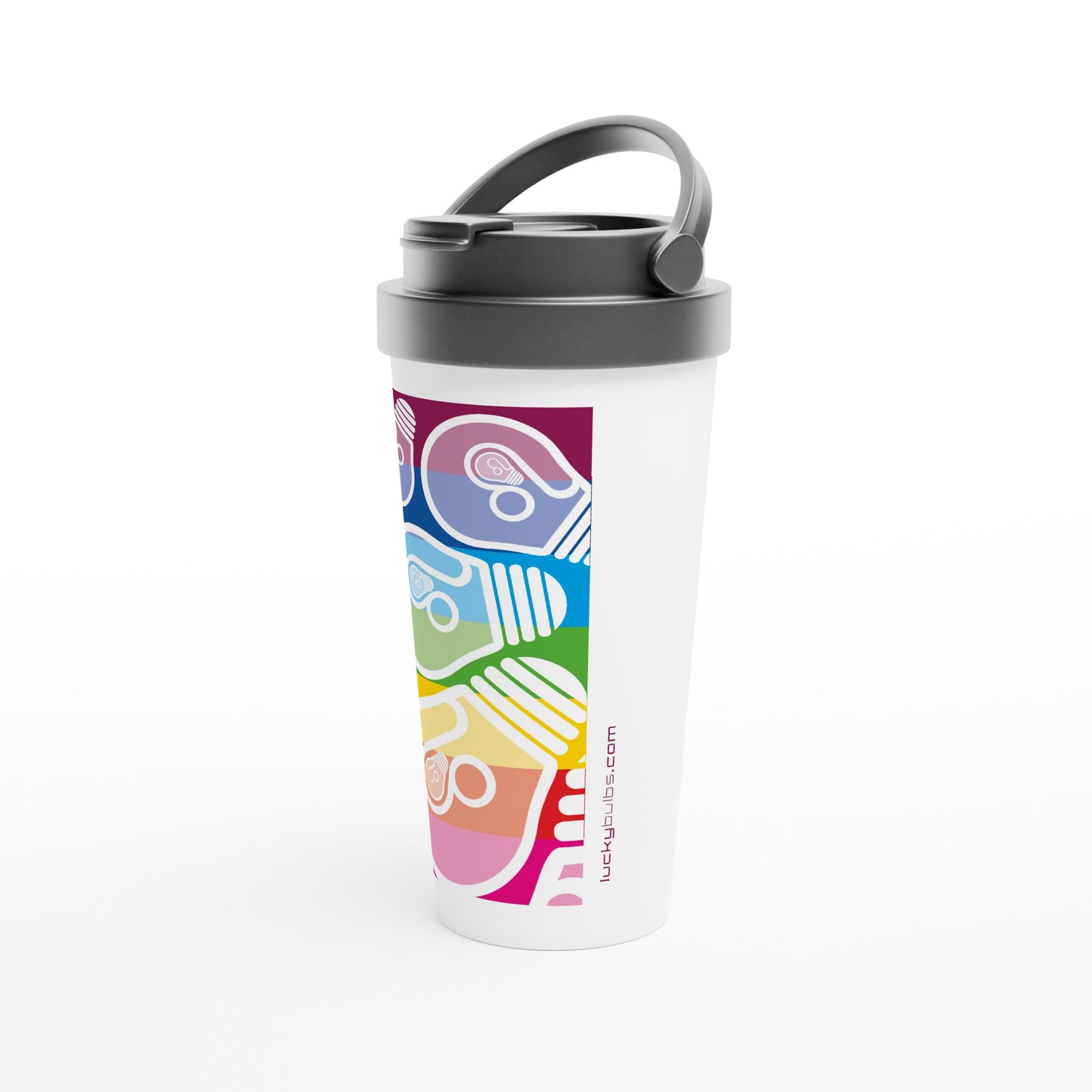 Rainbow Bulbs - 2023001 - travel mug